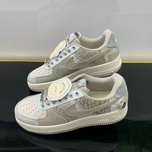 Giày Nike Air Force 1 Low Travis Scott ‘Grey White’